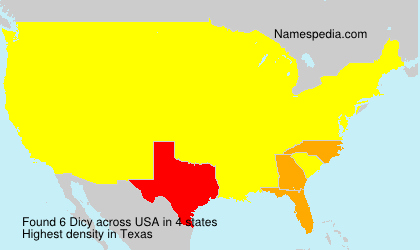 Surname Dicy in USA Surname Dicy in USA
