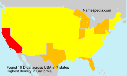 Surname Didal in USA Surname Didal in USA