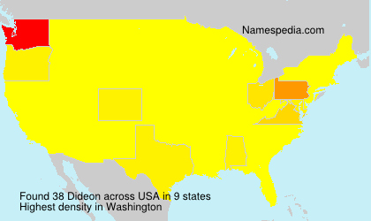 Surname Dideon in USA Surname Dideon in USA