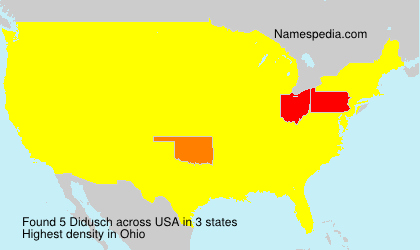Surname Didusch in USA Surname Didusch in USA
