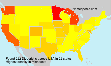 Surname Diederichs in USA