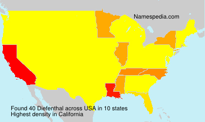 Surname Diefenthal in USA Surname Diefenthal in USA