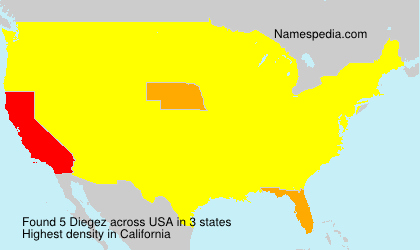 Surname Diegez in USA Surname Diegez in USA
