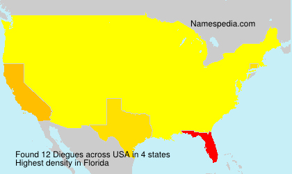 Surname Diegues in USA Surname Diegues in USA