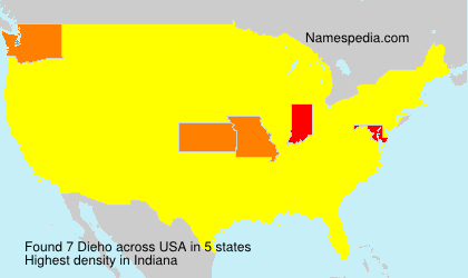 Surname Dieho in USA Surname Dieho in USA