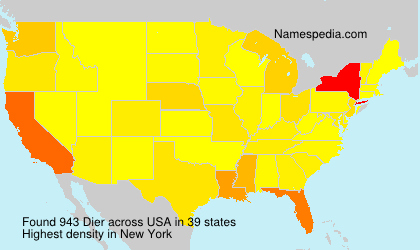 Surname Dier in USA Surname Dier in USA