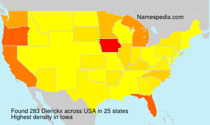 Surname Dierickx in USA Surname Dierickx in USA