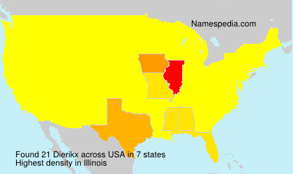 Surname Dierikx in USA Surname Dierikx in USA