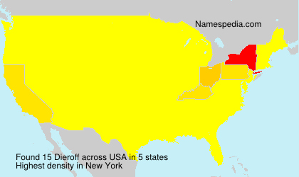 Surname Dieroff in USA