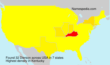 Surname Dierson in USA Surname Dierson in USA