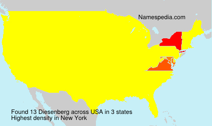 Surname Diesenberg in USA Surname Diesenberg in USA