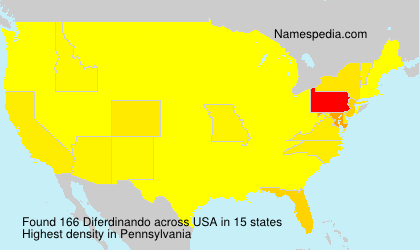 Surname Diferdinando in USA Surname Diferdinando in USA