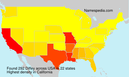 Surname Diffey in USA Surname Diffey in USA