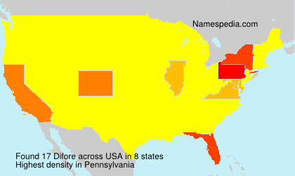 Surname Difore in USA Surname Difore in USA