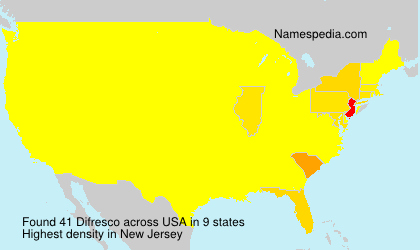 Surname Difresco in USA Surname Difresco in USA