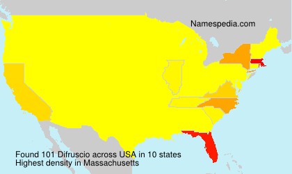 Surname Difruscio in USA Surname Difruscio in USA