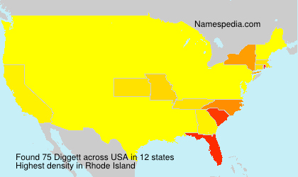 Surname Diggett in USA Surname Diggett in USA