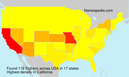 Surname Dighero in USA Surname Dighero in USA
