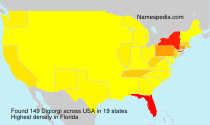 Surname Digiorgi in USA Surname Digiorgi in USA