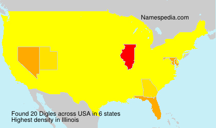 Surname Digles in USA Surname Digles in USA