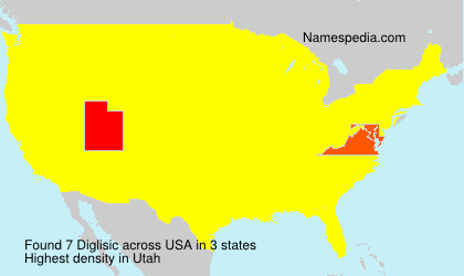 Surname Diglisic in USA Surname Diglisic in USA
