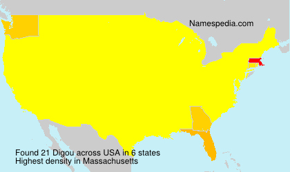 Surname Digou in USA Surname Digou in USA