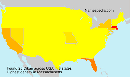 Surname Dikan in USA Surname Dikan in USA