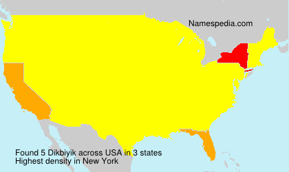 Surname Dikbiyik in USA Surname Dikbiyik in USA