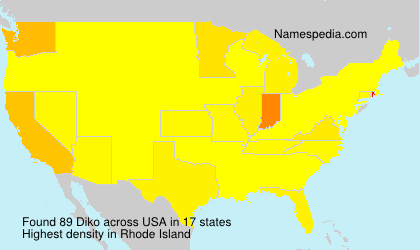Surname Diko in USA Surname Diko in USA