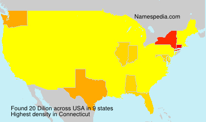Surname Dilion in USA Surname Dilion in USA