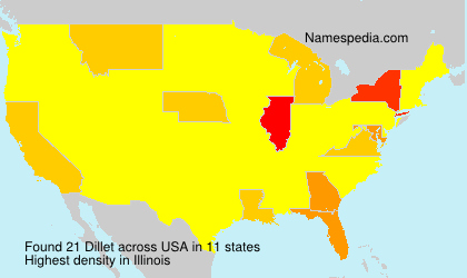 Surname Dillet in USA