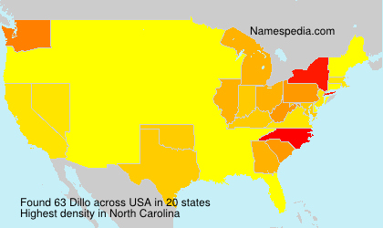 Surname Dillo in USA Surname Dillo in USA
