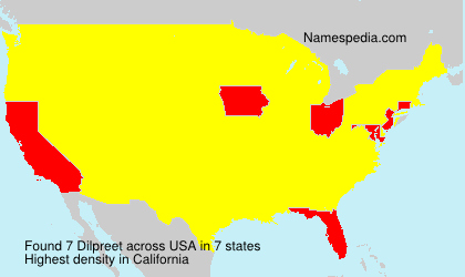 Surname Dilpreet in USA Surname Dilpreet in USA