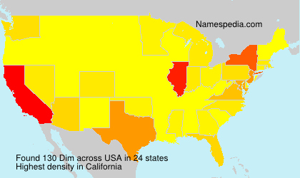 Surname Dim in USA Surname Dim in USA