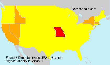 Surname Dimagio in USA Surname Dimagio in USA