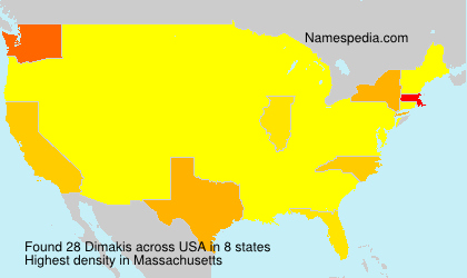 Surname Dimakis in USA Surname Dimakis in USA