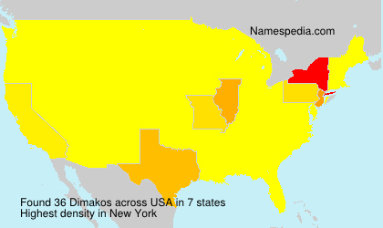 Surname Dimakos in USA Surname Dimakos in USA