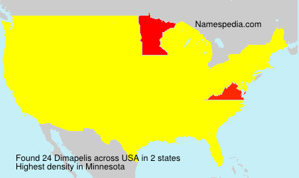 Surname Dimapelis in USA Surname Dimapelis in USA