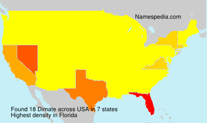 Surname Dimate in USA Surname Dimate in USA