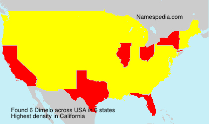 Surname Dimelo in USA Surname Dimelo in USA