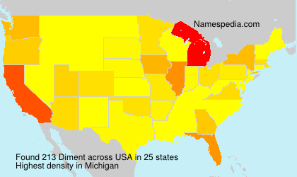 Surname Diment in USA Surname Diment in USA
