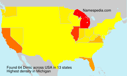 Surname Dimic in USA Surname Dimic in USA