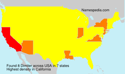 Surname Dimiter in USA Surname Dimiter in USA