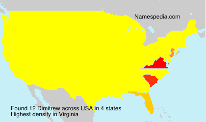 Surname Dimitrew in USA Surname Dimitrew in USA