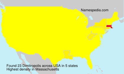 Surname Dimitropolis in USA Surname Dimitropolis in USA
