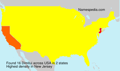 Surname Dimitui in USA Surname Dimitui in USA