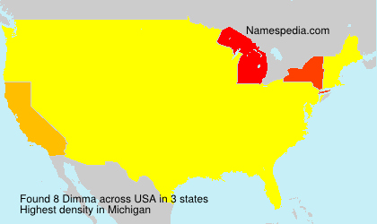 Surname Dimma in USA Surname Dimma in USA