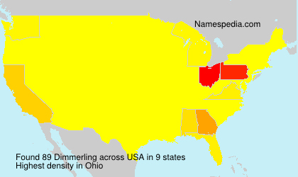 Surname Dimmerling in USA Surname Dimmerling in USA