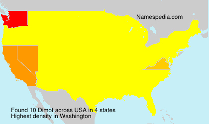 Surname Dimof in USA Surname Dimof in USA