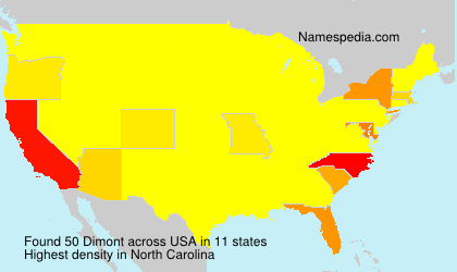 Surname Dimont in USA Surname Dimont in USA